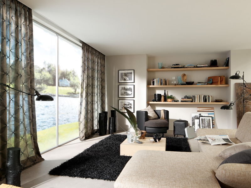 Sheers or Traversing Drapery for the Large Window